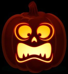 Scared Jack O Lantern Faces, Scared Pumpkin, Silly Pumpkin Faces, Pumpkin Face Carving, Pumpkin Face Designs, Black Pumpkins, Scared Face, Best Pov, Pumpkin Carving Designs