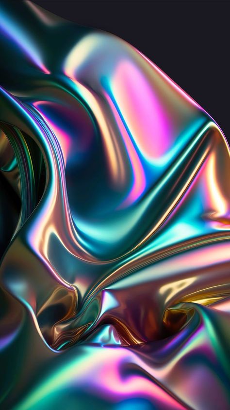 Colourful Background Aesthetic, Silk Wallpaper Aesthetic, Chrome Branding, Chrome Wallpaper Desktop Aesthetic, K Pop Design, Editorial Wallpaper, Colour Meditation, Liquid Aesthetic, Iridescent Liquid