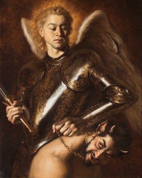 insanity gallery on Instagram: “Giovanni Gasparro” Michael The Archangel, Rennaissance Art, Baroque Art, San Michele, Saint Michael, 다크 판타지, Biblical Art, Archangel Michael, Classic Paintings