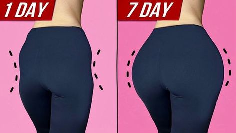 Big Butty Workout Fast, Big Butty Workout, Leg Day Memes, Hip Dips Workout, Bigger Bum Workout, Dips Workout, Rid Of Hip Dips, Hip Shaper, 7 Days Challenge