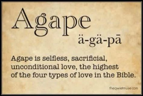 Agapé is Greek and needs a tilda over the e, but I love this. Reminds me of… 5 Solas, Bible Love, Life Quotes Love, Word Of The Day, Spiritual Inspiration, The Words, Word Of God, Beautiful Words, Christian Quotes