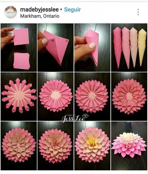 Paper Daffodil, Make Paper Flowers, Paper Flower Patterns, Diy Flores, Desain Quilling, Handmade Flowers Paper, Paper Flowers Craft, Diy Crafts Paper Flowers, Kraf Diy