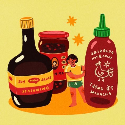 ✨vanillalaart✨ on Instagram: “day 26 • bottle . . . #peachtober #peachtober21 #inktober #inktober2021 #inktoberchallenge #illustration #illo #illustrator…” Maggi Sauce, Hot Chili, Sriracha, Design Inspo, Sauce, Illustrator, Novelty Christmas, Graphic Design, Christmas Ornaments