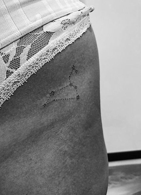 #tinytattoos #zodiac #handpoked #leo #astrology #starsigns #horoscopes #stars #alignment Star Alignment Tattoo, Leo Astrology, Leo Star Sign, Leo Star, Leo Constellation, Hip Tattoo, Star Tattoos, Tiny Tattoos, Star Signs