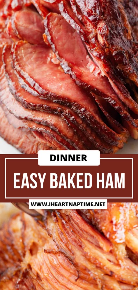 Roast Ham Oven, Best Ham Recipes Thanksgiving, Ham Recipes In Oven, Ham Roaster Oven, Baked Ham Glaze Recipe Easy, Best Honey Glazed Ham Recipe, Glaze For Baked Ham, Easy Glaze For Ham, Ham In The Oven Recipes