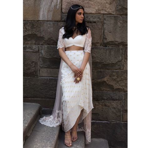 Dhoti Drape, Indian Bridesmaid Dress, Indo Western Outfit, Outfit Indian, Indian Bridesmaid Dresses, Indian Outfits Lehenga, Western Outfit, Traditional Indian Outfits, Indian Bridal Dress