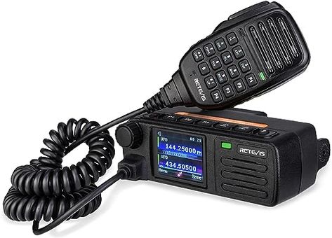 Retevis RT73 DMR Radio, Dual Band Mobile Transceiver, Digital Mobile Radio with GPS APRS, 200000 Contacts 2 Time Slot, 2m 70cm Mini Mobile Two Way Radio for Vehicle Jeep(1 Pack) Dmr Radio, Two-way Radios, Radio Antenna, Two Way Radio, Dual Band, Star Rating, Walkie Talkie, Car Radio, Radios