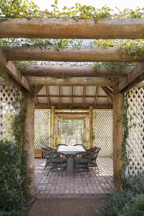 Pergola ideas for gardens of any size and design | House & Garden Garden Pergola Ideas, Bamboo Roof, Cotswold House, Corner Pergola, Rustic Pergola, Garden Pergola, Pergola Garden, Modern Country Style, Pergola Canopy