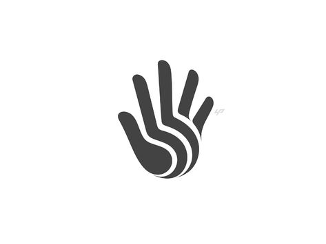 Hand logo by Yoga Perdana on Dribbble Ra Logo, Coffee Icon, Hands Icon, Logo Design Set, Work Images, Monogram Logo Design, Care Logo, Movie Posters Design, Hand Logo