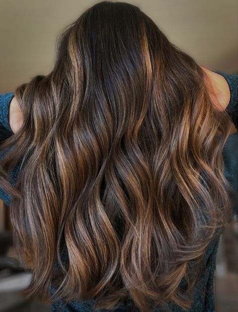 Brunette Balayage, Chocolate Brown Hair, Balayage Brunette, Modern Salon, Curling Iron, Blonde Balayage, Defense, Balayage, Hair Stylist