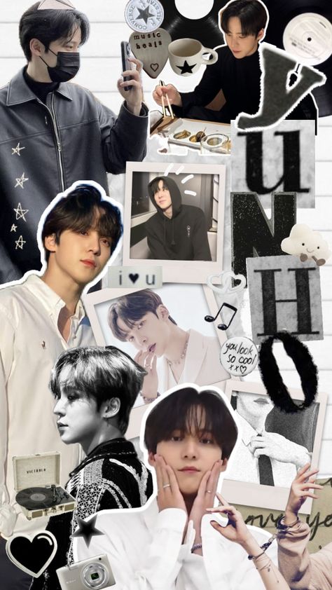 #yunho #ateez #ateezyunho #wallpaper #kpopwallpaper #bw Yunho Wallpaper, Writing Expressions, Best Facebook Cover Photos, Profile Wallpaper, Kpop Iphone Wallpaper, Yunho Ateez, Jeong Yun-ho, Kpop Posters, Locked Wallpaper