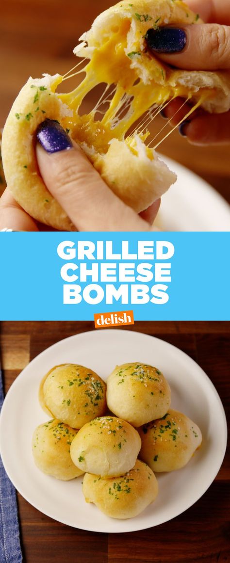 Grilled Cheese Bites, Best Grilled Cheese, Bombe Recipe, Homemade Pickles, Buffalo Chicken Dip, Cheese Appetizers, Best Food Ever, Crab Cakes, Grilled Cheese