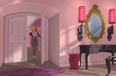 Barbie Life In The Dreamhouse House Layout, Barbie Life In The Dreamhouse Characters, Barbie Dream House Interior, Barbie Life In The Dreamhouse House, Barbie Dream House Layout, French Barbie, Dream House Closet, Dream House Layout, Barbie Life In The Dreamhouse