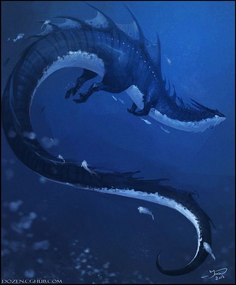 Sea Leviathan, Water Dragon, Mythical Animal, Fantasy Beasts, Sea Dragon, 다크 판타지, Monster Concept Art, Nail Fashion, Cheap Sunglasses