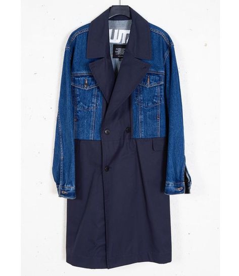 Jacket Coat Fashion, Digital Dress, Denim Trench Coat, Lined Denim Jacket, Denim Projects, Refashion Clothes, Fashion Lookbook, Denim Coat, Casual Style Outfits