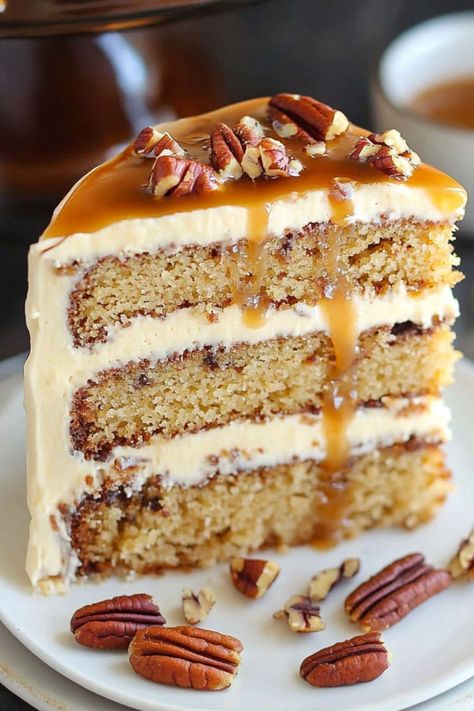 Salted Caramel Butterscotch Cake with Brown Butter Frosting Salted Caramel Butterscotch Cake, Cake With Brown Butter Frosting, Cake Design For Men, Brown Butter Frosting, Butterscotch Cake, Salted Caramel Cake, Butter Frosting, Caramel Cake, Butterscotch Chips