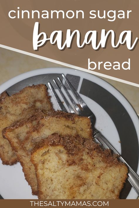 Banana Bread Recipe Moist Cinnamon, No Fail Banana Bread Recipe, Recipes With Rotten Bananas, Banana Cinnamon Bread Recipe, Cinnamon Sugar Banana Muffins, Crunchy Banana Bread Recipe, Recipes For Banana Bread, Crispy Banana Bread Recipe, Rotten Banana Recipes