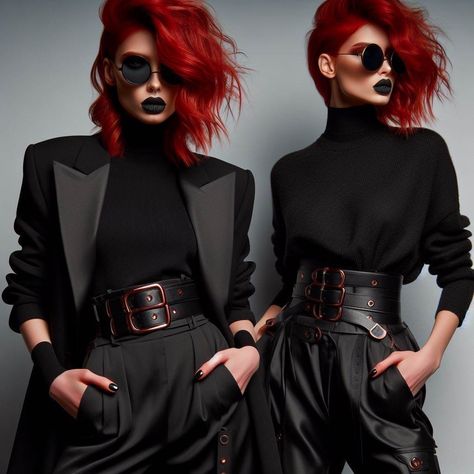 Elegant Rock Style Women, Edgy Elegant Outfits, Corporate Punk, Goth Punk Aesthetic, Kat Von D Style, Punk Rock Aesthetic, Elegant Punk, Glam Punk, Dark Outfits