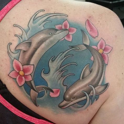 Tattoo Dolphin, Water Tattoos, Buddha Tattoo Sleeve, Dolphins Tattoo, Water Tattoo, Explore Tattoo, Buddha Tattoo, Up Tattoo, Book Tattoo