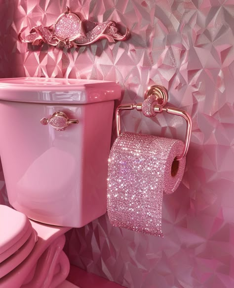 Crystal bathrooms & diamond covered bathroom stuff.✨💗 Because. Why not? You might feel protected while you 💩 Tomorrow I’m releasing a reel with these bathroom beauties, ANIMATED, and it’s MY FIRST REEL.✨💗 ⚠️These are not real, btw, just having fun and enjoying new visions as they come in. I was also inspired by a crystal mirror set I saw by @euphoriaai.art last week & promised to give credit. Thank you for providing inspo.💕 What does your fantasy bathroom look like? Xo, Heather . . . ✨I... Fantasy Bathroom, Glitter Bathroom, Rh Dorm, Sparkly Aesthetic, Feminine Bathroom, Pink Bathrooms, Beauty Shop Decor, Barbiecore Aesthetic, Pink Toilet