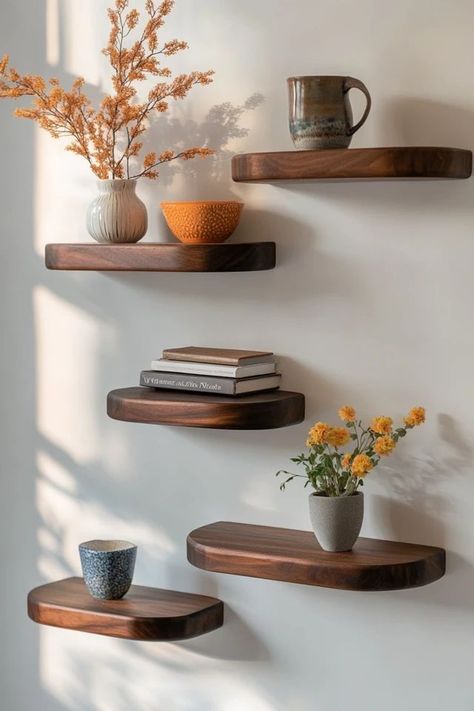 Elevate your home’s aesthetic with DIY floating shelves! These simple, stylish shelves are perfect for a minimalist look and functional storage. 🏡✨ #DIYFloatingShelves #MinimalistDecor #HomeOrganization #SimpleLiving #DIYHomeProjects Elvis House, Floating Shelves Modern, Stylish Shelves, Diy Floating Shelves, Minimalist Space, S Aesthetic, Floating Shelves Diy, Modern Shelving, Small Space Solutions