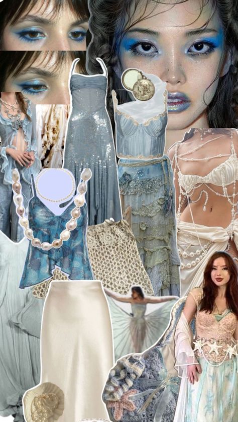 Aesthetic Mermaid, Mermaid Core, Ocean Girl, Mermaid Aesthetic, Mermaid Costume, + Core + Aesthetic, Halloween Costumes, Mermaid, Collage