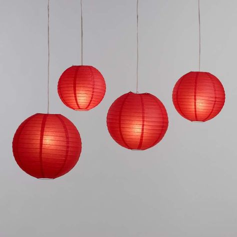 Cost Plus World Market Red Round Collapsible Paper Lantern Chinese New Year Lantern, Paper Lantern Decor, After The Party, Chinese New Year Gifts, Paper Light, Paper Lantern, Cost Plus World Market, 4th Of July Decorations, July Crafts