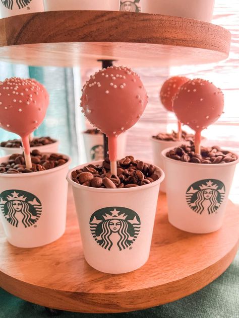 Starbucks Birthday Party Ideas, Birthday Starbucks, Twins Graduation, Starbucks Theme, Starbucks Birthday Party, Happy Birthday Coffee, Starbucks Girl, Starbucks Party, Starbucks Birthday