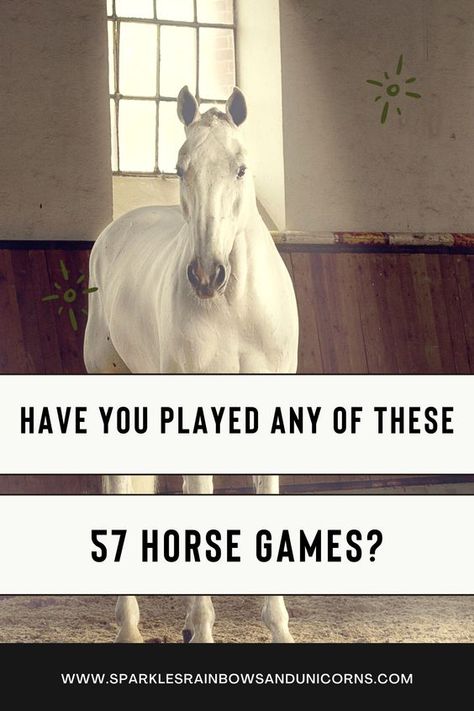 Video examples for each of these 57 horse games. This is a list of horse games from the past and present. Some of these games are no longer available, some are available through torrents which I only suggest doing if you know what you are doing and some are available today for purchase. Have you played any of these horse games? Etg Horse Game, Horse Camp Games, Equestrian The Game, Horse Obstacles, Camp Games, Horse Adventure, Jumping Horses, Barbie Horse, Rainbows And Unicorns