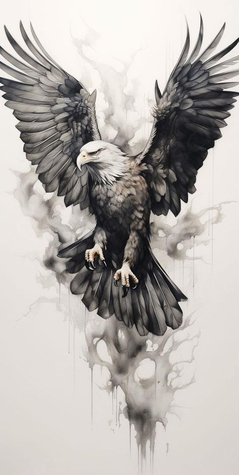 Iron Eagle Tattoo, Hawk In Flight Tattoo, Eagle In Flight Tattoo, Bird Of Prey Tattoo, Eagle Shoulder Tattoo, Eagle Tattoo Design, Eagle Sketch, Bald Eagle Tattoos, Tier Tattoo