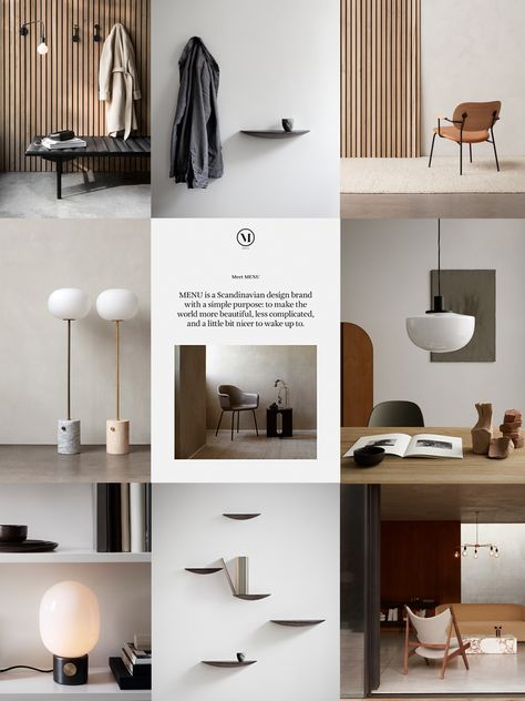 My favorite Scandinavian design brands - The Lifestyle Files Scandinavian Interior Condominium, Home Interior Branding, Scandinavian Branding Design, Moodboard Product Design, Interior Design Instagram Post Ideas, Interior Design Feed, Interior Design Instagram Feed, Scandinavian Branding, Interior Design Instagram Story