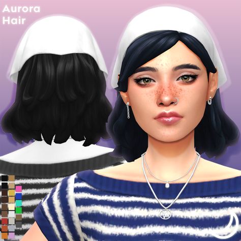 Aurora Hair, The Sims 4 Custom Content, Sims 4 Cc Folder, New Mods, Cartoon Character Pictures, Sims Hair, Sims 4 Collections, Sims 4 Mods Clothes, Sims 4 Cas