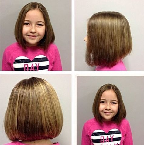 cute+collar-bone+bob+haircut+for+girls Emily Hairstyles, Victoria Hairstyles, Scarlett Hair, Karina Hair, Cute Medium Haircuts, Girls Haircuts, Girls Haircut, Pineapple Princess, Kids Bob Haircut