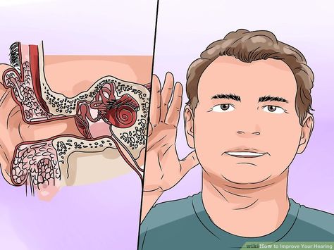 How to Improve Your Hearing (with Pictures) - wikiHow Hearing Loss Remedies, Drums Pictures, Deaf Art, Hearing Health, Ear Health, Vicks Vaporub, Hearing Loss, Skin Care Remedies, Health Articles