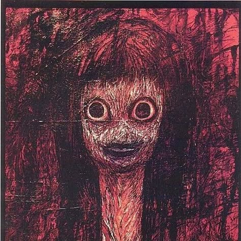 Yuko tatsushima Madoka Witch, Art Sinistre, 3d Horror, Japanese Urban Legends, Scary Images, Creepy Core, Creepy Images, Japanese Horror, Psy Art