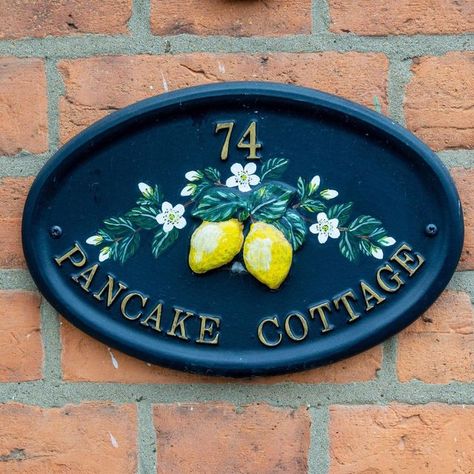 House sign Cottage Names, House Name Signs, Kerb Appeal, Victorian Terrace House, House Address Sign, Number Signs, House Name, House Plaques, Cottage Signs