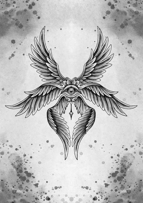 Seraphim Tattoo Design, Seraphim Angel Tattoo, Seraphim Tattoo, Lea Nahon, Create Tattoo, Seraphim Angel, Real Angels, Clever Tattoos, Angel Tattoo Designs