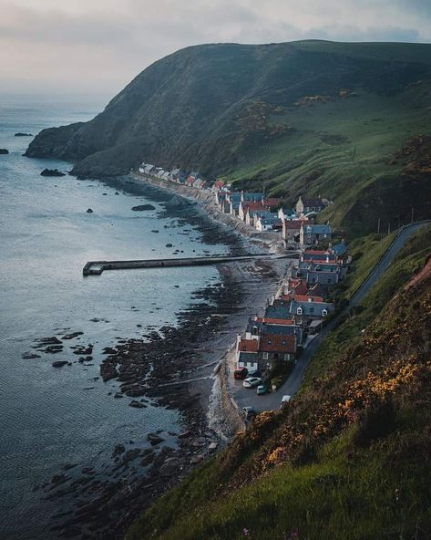 English Fishing Village, New England Fishing Village, Small Fishing Town Aesthetic, Scottish Fishing Village, Irish Fishing Village, Old Seaside Town Aesthetic, Nordic Fishing Village, Seaside Town Art, Irish Coastal Town