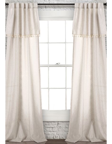 Simple Curtains, Traditional Style Decor, Tassel Curtains, Farmhouse Curtains, Lush Decor, Sheer Curtain Panels, Boho Curtains, Bedroom Windows, Rod Pocket Curtain Panels