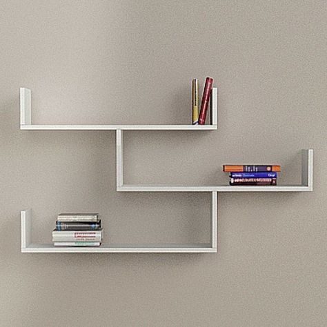 Modern Wall Shelf, Home Decor Shelves, Shelves Design, Regal Design, Wall Shelf Decor, Wall Shelves Design, Corner Decor, Bookshelf Design, Wall Bookshelves