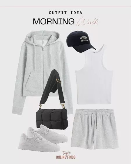 Walking Clothes Outfit, Cold Morning Walk Outfit, Cute Walking Outfits Summer, Morning Outfit Summer, Morning Walk Outfit Summer, Going On A Walk Outfit, Cute Walking Outfits, Walk Outfit Summer, Summer Walking Outfit