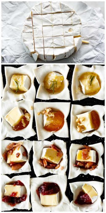 Baked Brie Bites, Brie Bites, Brie Recipes, Thanksgiving Menu Ideas, Appetizer Bites, Baked Brie, Perfect Appetizers, Thanksgiving Menu, Party Food Appetizers