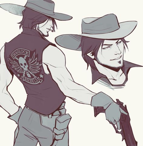 Cole Cassidy Deadlock, Cassidy Mccree, Cassidy Ow, Cole Cassidy, Cowboy Character Design, Jesse Mccree, Mccree Overwatch, Overwatch Comic, Overwatch Fan Art