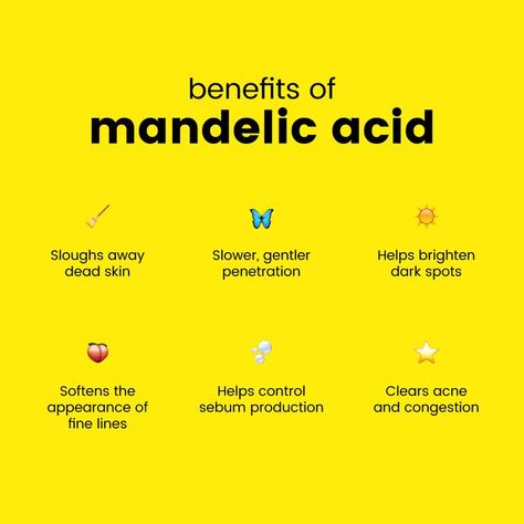 meaning it helps get rid of dead skin cells to reveal a brighter and clearer complexion. Here, we break down the benefits further ✨ Click the link for everything you need to know about mandelic acid, including how it works and how you should be using it. #SkinByDrAlek #SkinIngredients #CardioForYourComplexion Chemical Exfoliant, Unwanted Facial Hair, Blemish Remover, Skin Ingredients, Dark Spots On Skin, Basic Skin Care Routine, Mandelic Acid, Clear Complexion, Skin Clinic