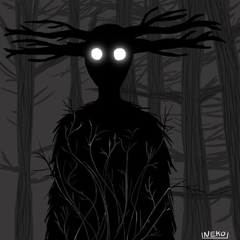 Beast Song, Glowing Eyes, Over The Garden Wall, Creepy Art, Dark Anime, Dark Fantasy Art, Garden Wall, The Beast, In The Woods