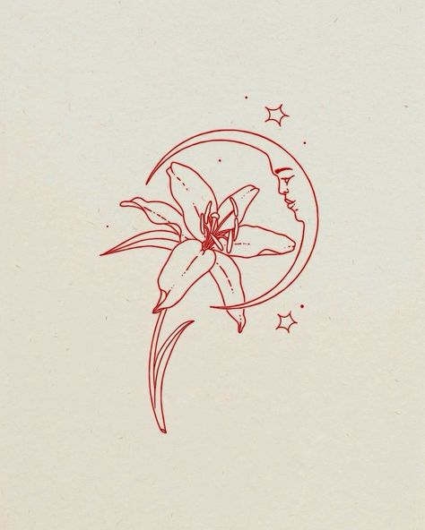 Red Fine Line Tattoo, Fine Line Flower Tattoo, Line Flower Tattoo, Small Pretty Tattoos, Fine Line Tattoo, Petite Tattoos, Cute Tiny Tattoos, Small Hand Tattoos, Line Tattoo