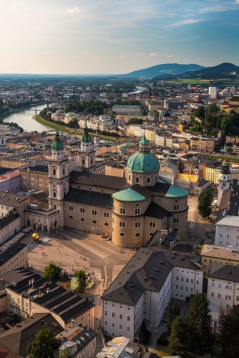 Baroque Cathedral, Salzburg, Austria Baroque Cathedral, Beaux Arts Architecture, Vision Photography, Salzburg Austria, Austria Travel, Innsbruck, Salzburg, Dream Destinations, Places Around The World