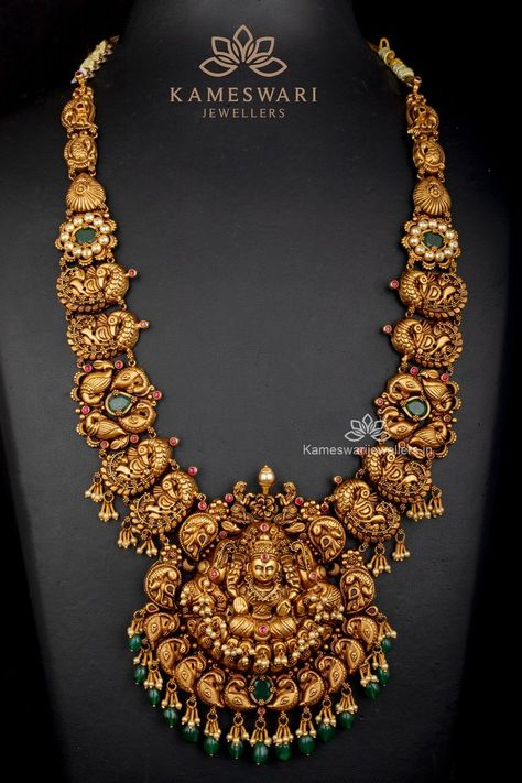 Slide for a Perfect View. Ruby Necklace Designs, Kameswari Jewellers, Wedding Jewelry Sets Bridal Jewellery, Bridal Necklace Designs, Gold Jewels Design, Neck Pieces Jewelry, Antique Necklaces Design, New Gold Jewellery Designs, Fancy Jewelry Necklace