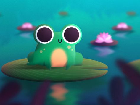 Frog Character Design Illustration, Frog Character Design, Frog Character, 3d Frog, Frog Games, Frog Illustration, Animal Doodles, Blender Tutorial, Frog Design