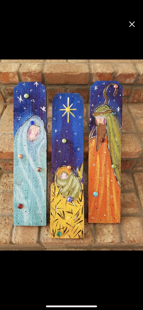 Porch Sitters, Porch Leaners, Nativity Painting, Christmas Greens, Gifts For Boyfriend Parents, Outdoor Fence, Small Porch, Signs Christmas, Long Art